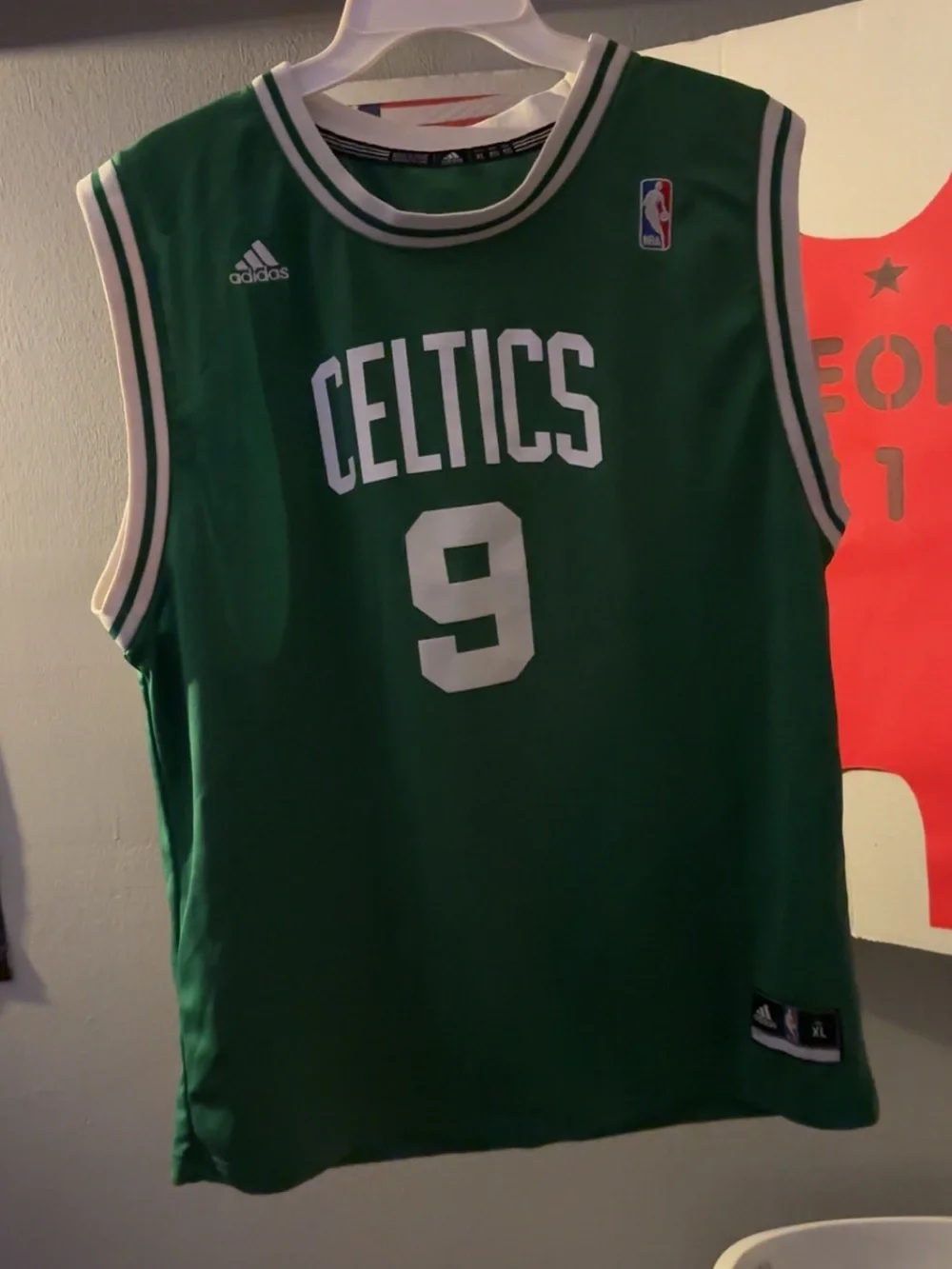 Adidas Green Celtics Ranjo Rondo Basketball Jersey